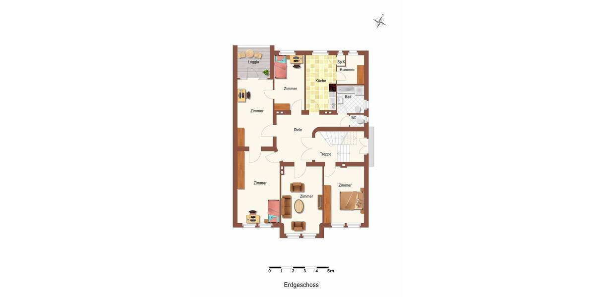 Etagenwohnung Marburg - 5 Zimmer, 128 m&sup2;, 520.000&euro; | Angebot:26453570