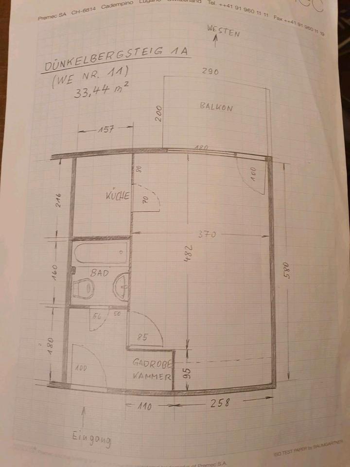 EinZimmerwohnung Dünkelbergsteig