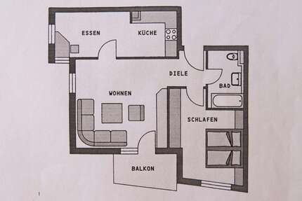 Wohnung Zell unter Aichelberg - 2.5 Zimmer, 60 m&sup2;, 630&euro; | Angebot:26394863