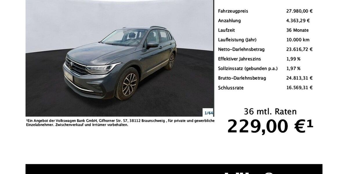 VW Tiguan 68.486 km 27.980 &euro; Trier 54292