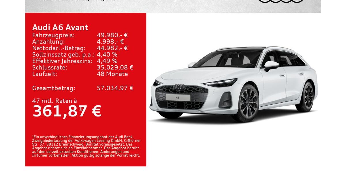 Audi A6 19.500 km 49.980 &euro; Kitzingen 97318