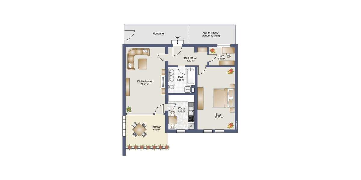 Etagenwohnung Wehr - 3 Zimmer, 68 m&sup2;, 191.000&euro; | Angebot:25665785