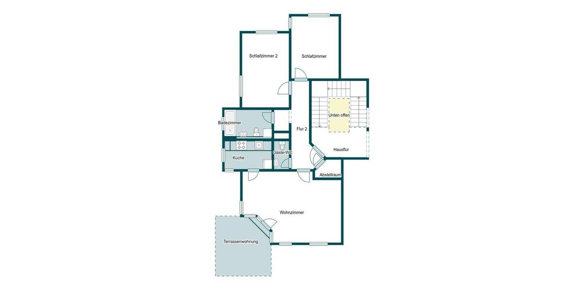 Terrassenwohnung Dresden Lockwitz - 3 Zimmer, 77 m&sup2;, 240.000&euro; | Angebot:26418453