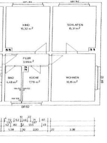 Etagenwohnung Boxberg/Oberlausitz Uhyst - 4 Zimmer, 73 m&sup2;, 370&euro; | Angebot:25602001