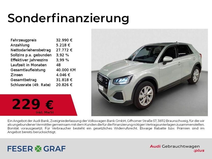 Audi Q2 8.991 km 32.990 € Dessau-Roßlau 06844