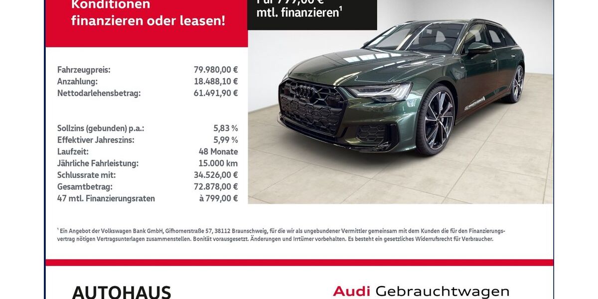 Audi A6 10.000 km 78.979 &euro; Bitterfeld-Wolfen 06749