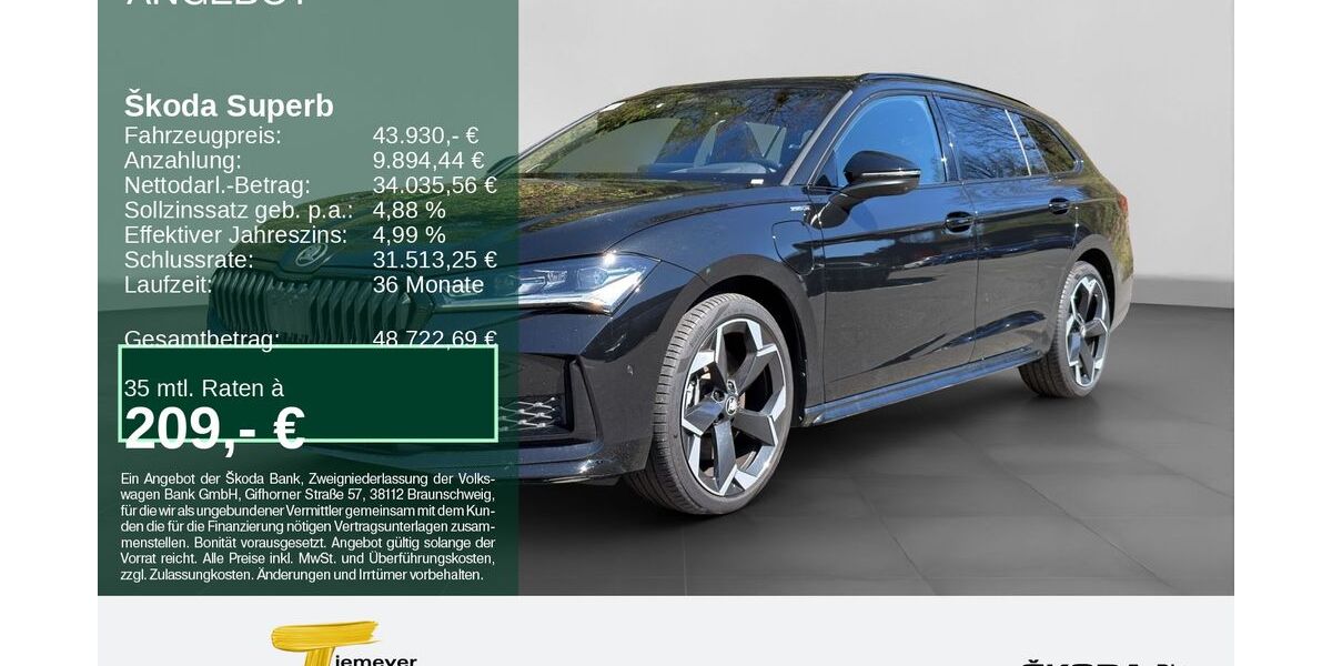 Skoda Superb 37.153 km 43.930 &euro; Werdohl 58791