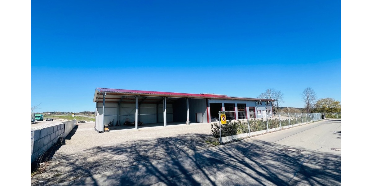 Moderne Gewerbeimmobilie (BJ 2023) mit offener und geschlossener Werkhalle, Büro und Wohnung - Gewerbeobjekt Horb am Neckar | Angebot:26131652