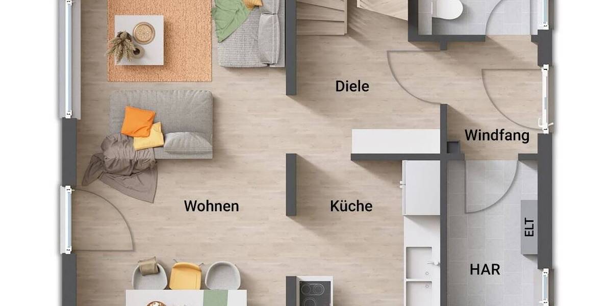 Mehrfamilienhaus, Wohnhaus Zemmer Rodt - 3 Zimmer, 103 m&sup2;, 282.700&euro; | Angebot:25706354