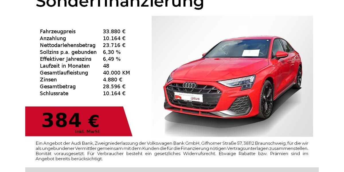 Audi A3 25.950 km 33.880 &euro; Lauf an der Pegnitz 91207