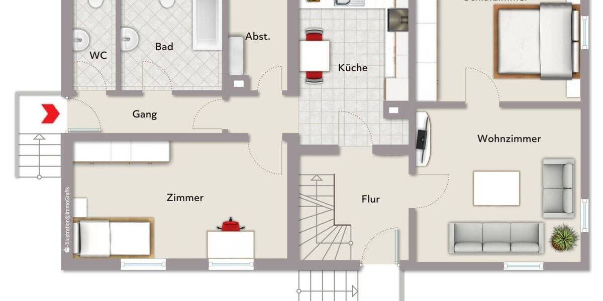 Einfamilienhaus Offenburg Windschläg - 4 Zimmer, 115 m&sup2;, 260.000&euro; | Angebot:26171142