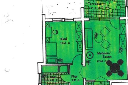 3-RaumWohnung im Erdgeschoss mit Terrasse