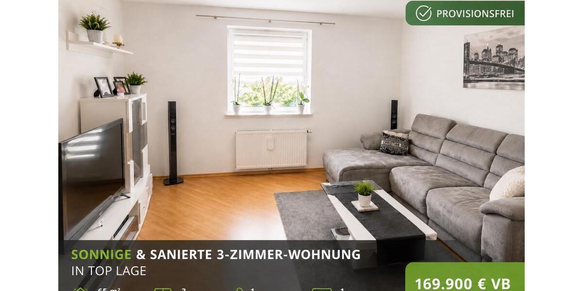 Erdgeschoßwohnung Villingen-Schwenningen Schwenningen - 3 Zimmer, 65 m&sup2;, 169.900&euro; | Angebot:27071560