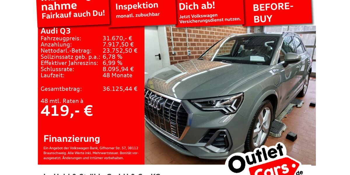 Audi Q3 29.484 km 31.670 &euro; Senden 89250