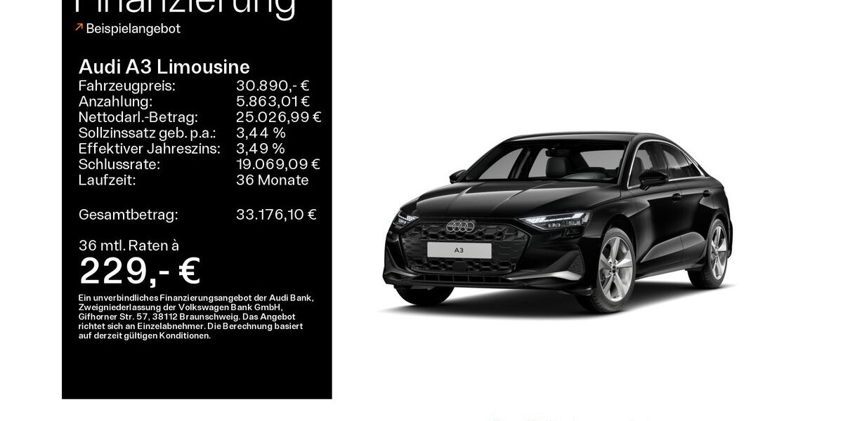 Audi A3 23.843 km 30.890 &euro; Bad Nauheim 61231