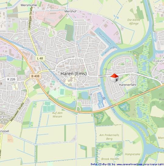 Dachgeschoßwohnung Haren (Ems) - 1 Zimmer, 48 m&sup2;, 530&euro; | Angebot:25433103