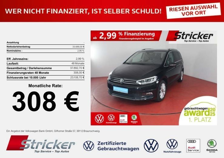 VW Touran 30.855 km 33.689 € Detmold 32760