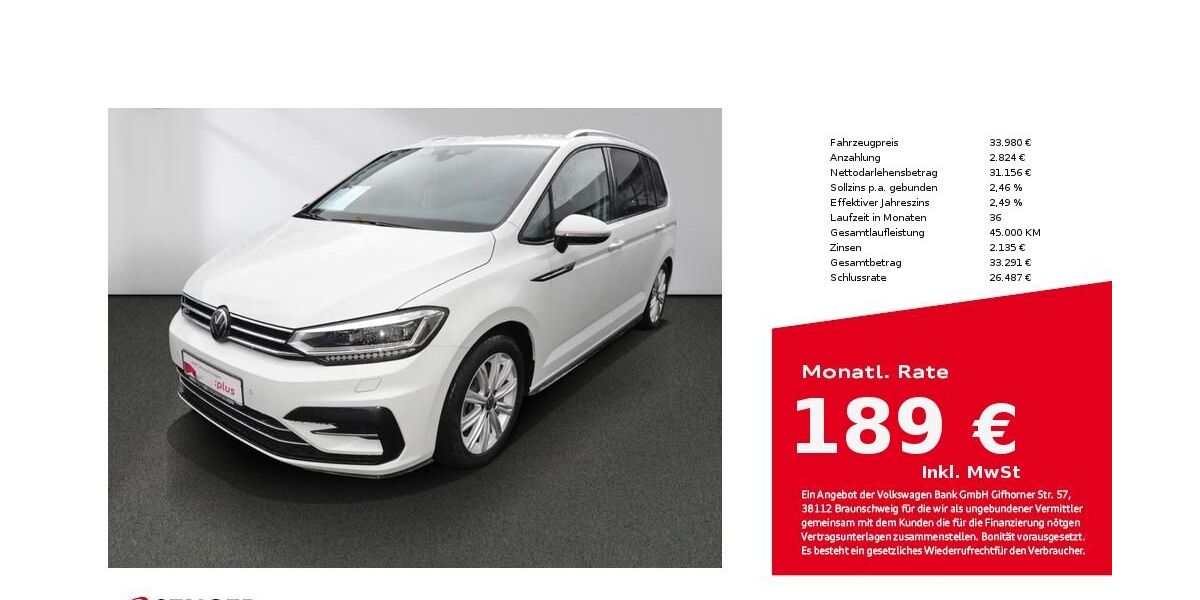 VW Touran 28.200 km 33.980 &euro; Bad Oldesloe 23843