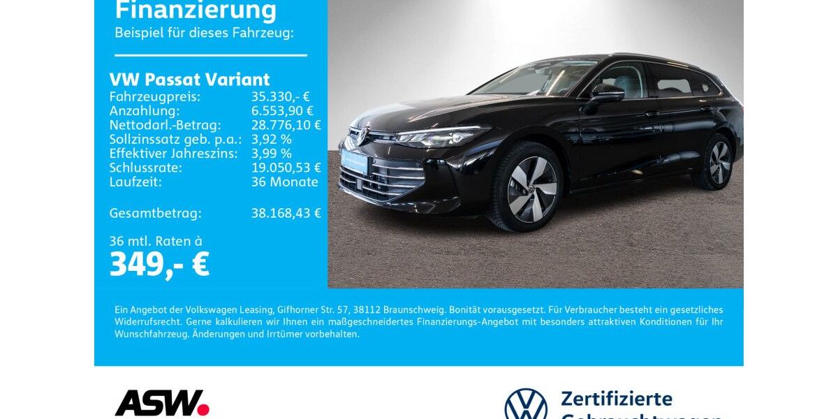 VW Passat Variant 17.900 km 33.860 &euro; Neckarsulm 74172