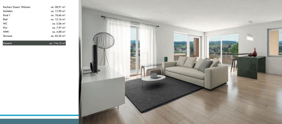Einzigartige Penthouse Wohnung im Erstbezug 3 zimmer
