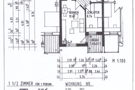 1,5 Zimmer Seniorenwohnung nahe Hauptbahnhof 1.5 zimmer