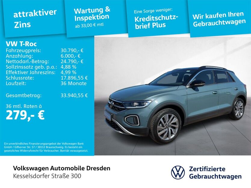 VW T-Roc 17.739 km 28.980 € Dresden 01169
