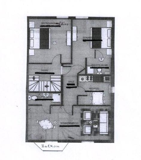 Gemütliche 3-Zimmer DG-Wohnung mit Balkon in Pünderich 3 zimmer