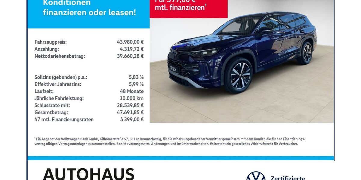 VW Tayron 17.500 km 39.990 &euro; Bitterfeld-Wolfen 06749