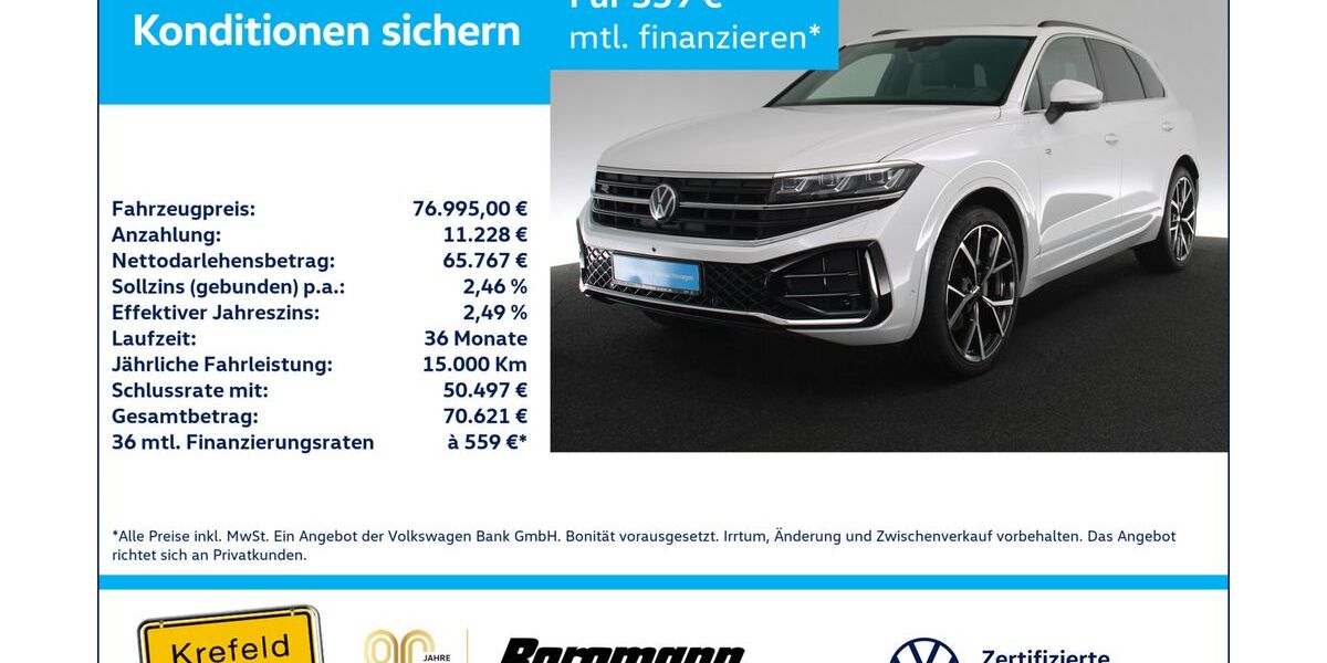 VW Touareg 21.092 km 75.996 &euro; Krefeld 47803