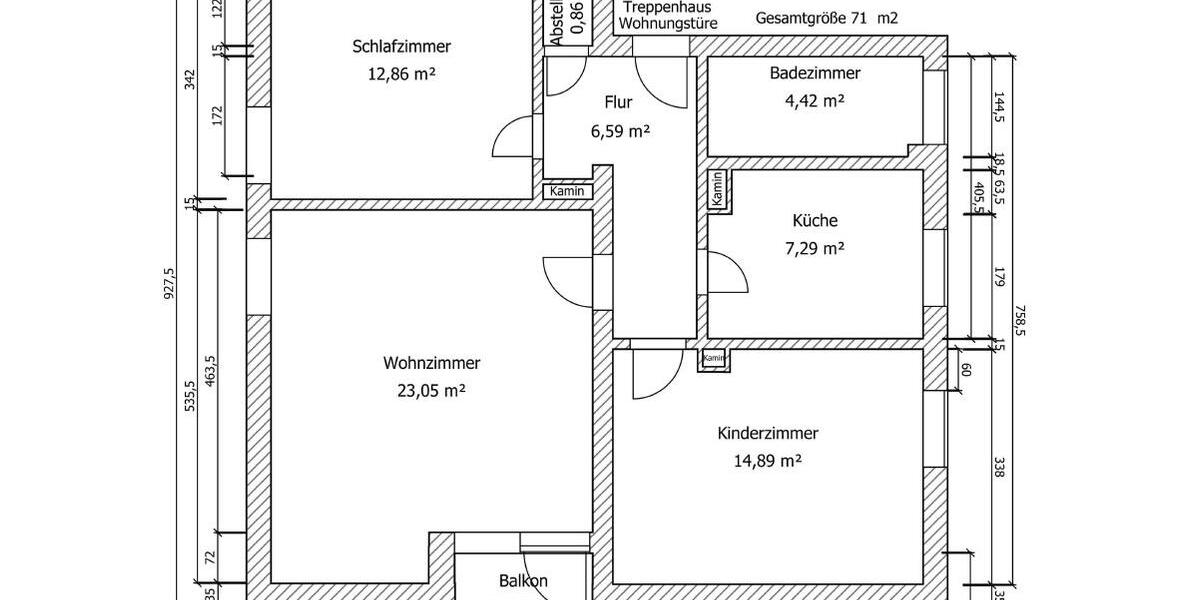 Etagenwohnung Traunreut Irsing - 3 Zimmer, 71 m&sup2;, 215.000&euro; | Angebot:26419548