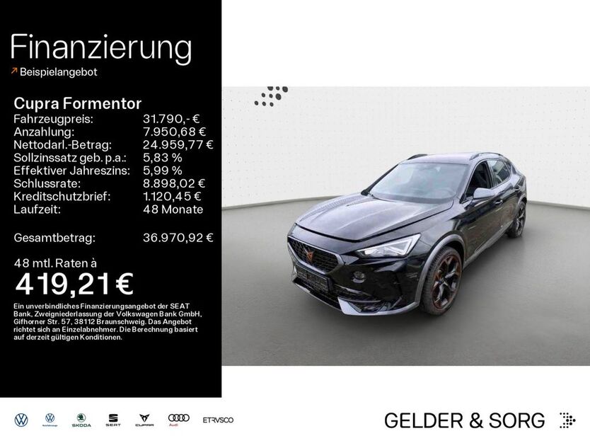 Cupra Formentor 23.450 km 31.790 € Lichtenfels 96215