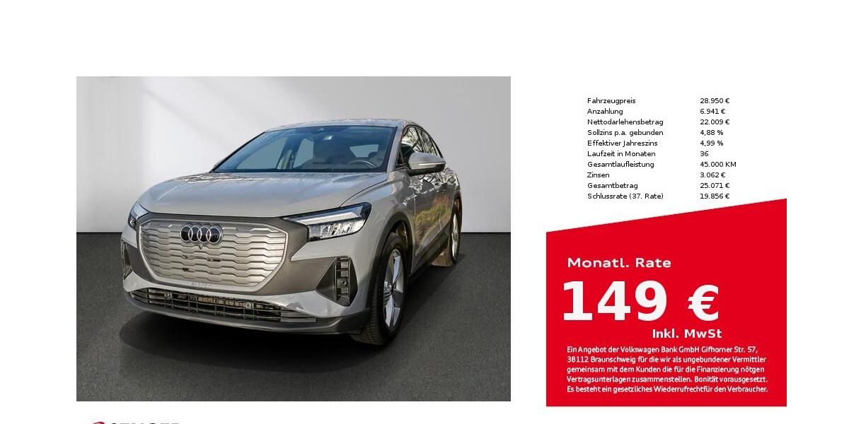 Audi Q4 e-tron 25.000 km 27.880 &euro; Lübeck 23556