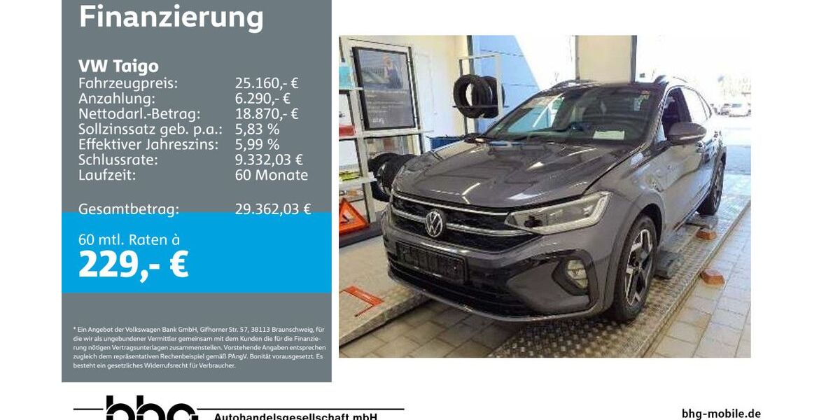 VW Taigo 10.313 km 25.160 &euro; Durmersheim 76448