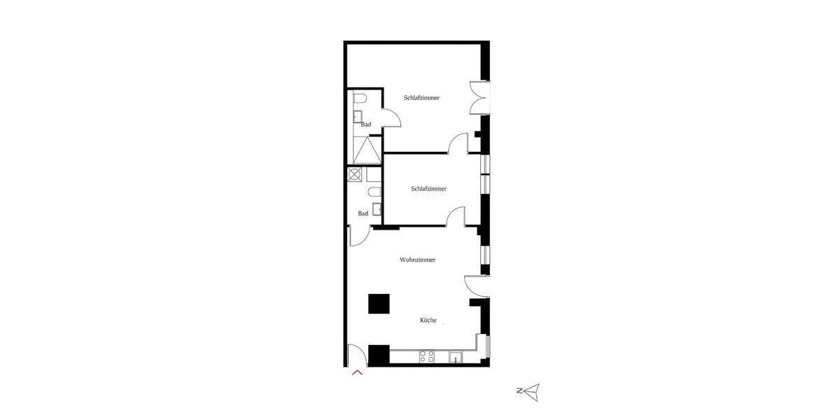 Erdgeschoßwohnung Berlin Charlottenburg-Wilmersdorf - 3 Zimmer, 77 m&sup2;, 590.000&euro; | Angebot:26653099
