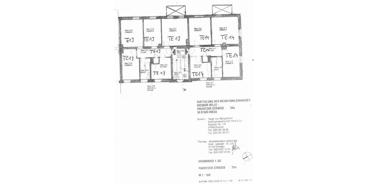 Etagenwohnung Riesa - 4 Zimmer, 77 m&sup2;, 78.540&euro; | Angebot:26926895