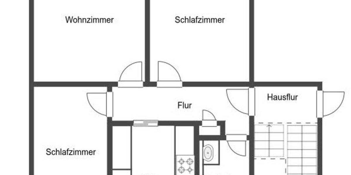 Etagenwohnung Rheinberg Ossenberg - 3 Zimmer, 65 m&sup2;, 195.000&euro; | Angebot:26043677