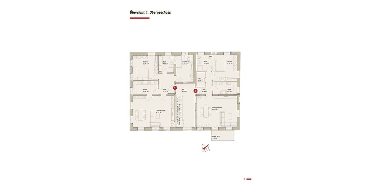 Etagenwohnung Nördlingen - 2 Zimmer, 88 m&sup2;, 620.000&euro; | Angebot:26330483