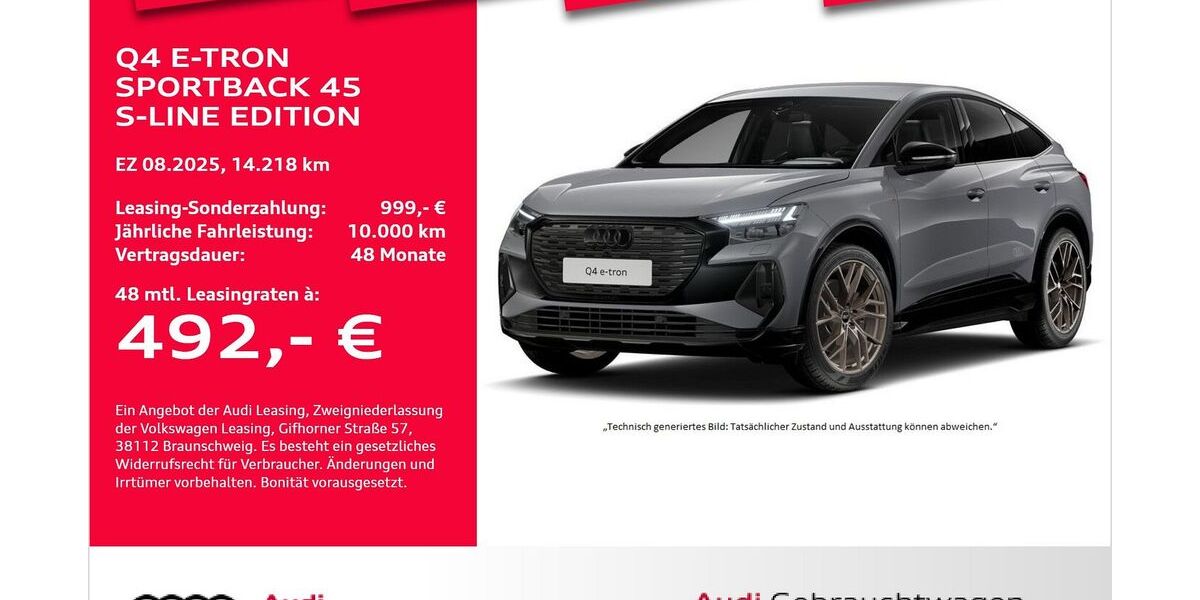 Audi Q4 e-tron 14.218 km 49.871 &euro; Bremerhaven 27576
