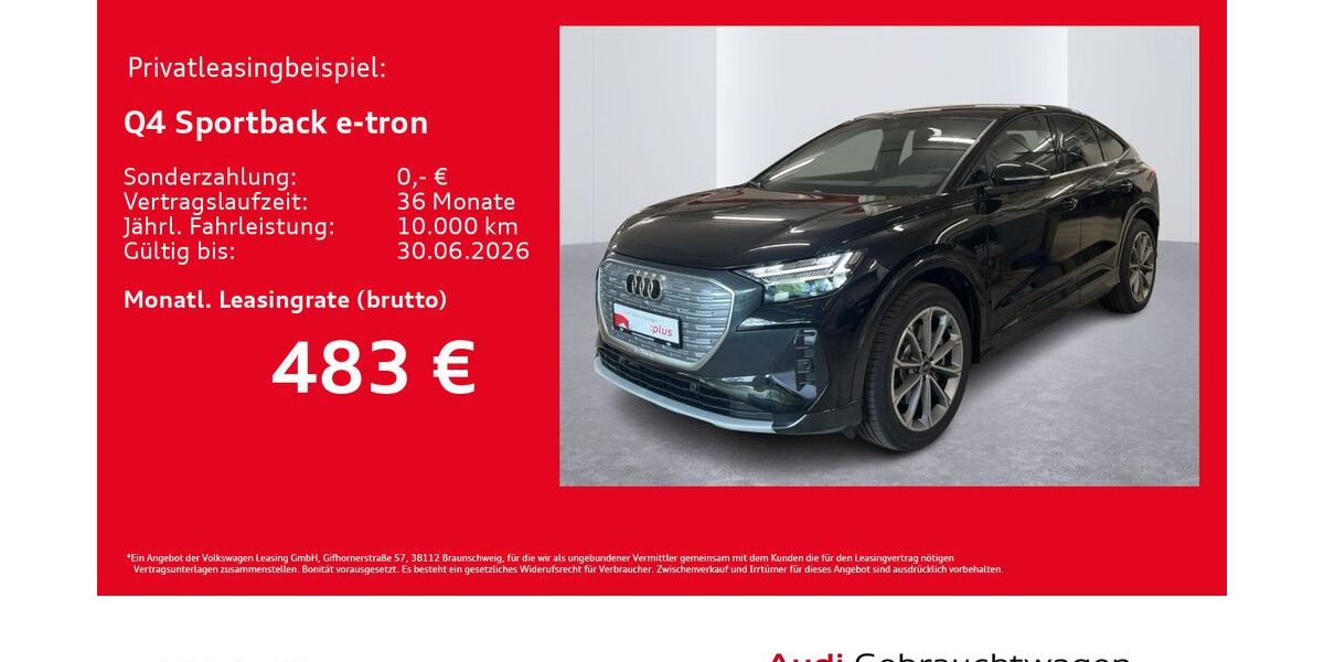 Audi Q4 e-tron 3.954 km 45.440 &euro; Hamburg 20537