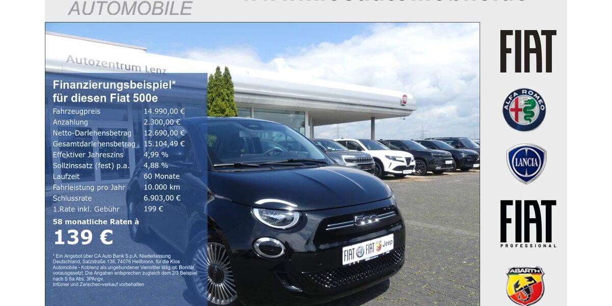 Fiat 500e 22.259 km 14.990 &euro; Koblenz 56072