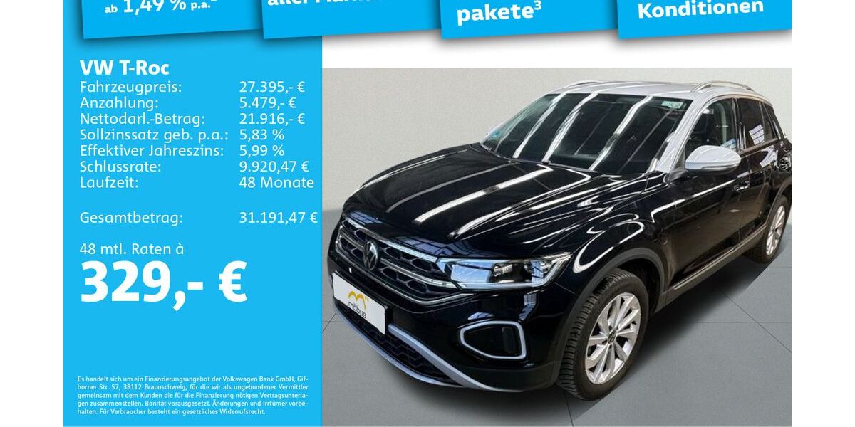 VW T-Roc 39.304 km 27.395 &euro; Berlin 13088