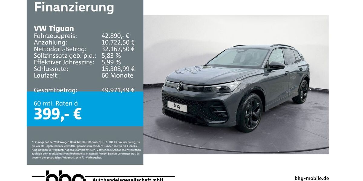 VW Tiguan 20.664 km 42.890 &euro; Mössingen 72116