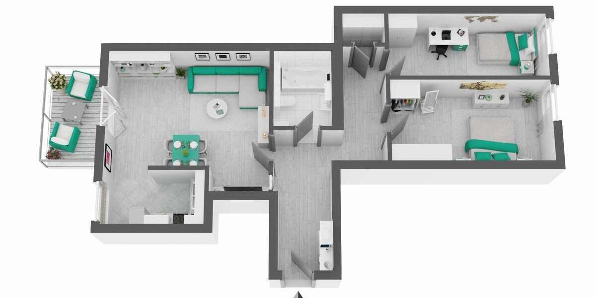 Etagenwohnung Lutherstadt Wittenberg - 3 Zimmer, 84 m&sup2;, 140.000&euro; | Angebot:27111430