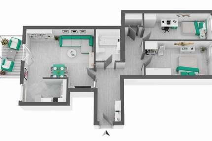 Wohnung Lutherstadt Wittenberg - 3 Zimmer, 84 m&sup2;, 140.000&euro; | Angebot:27111430