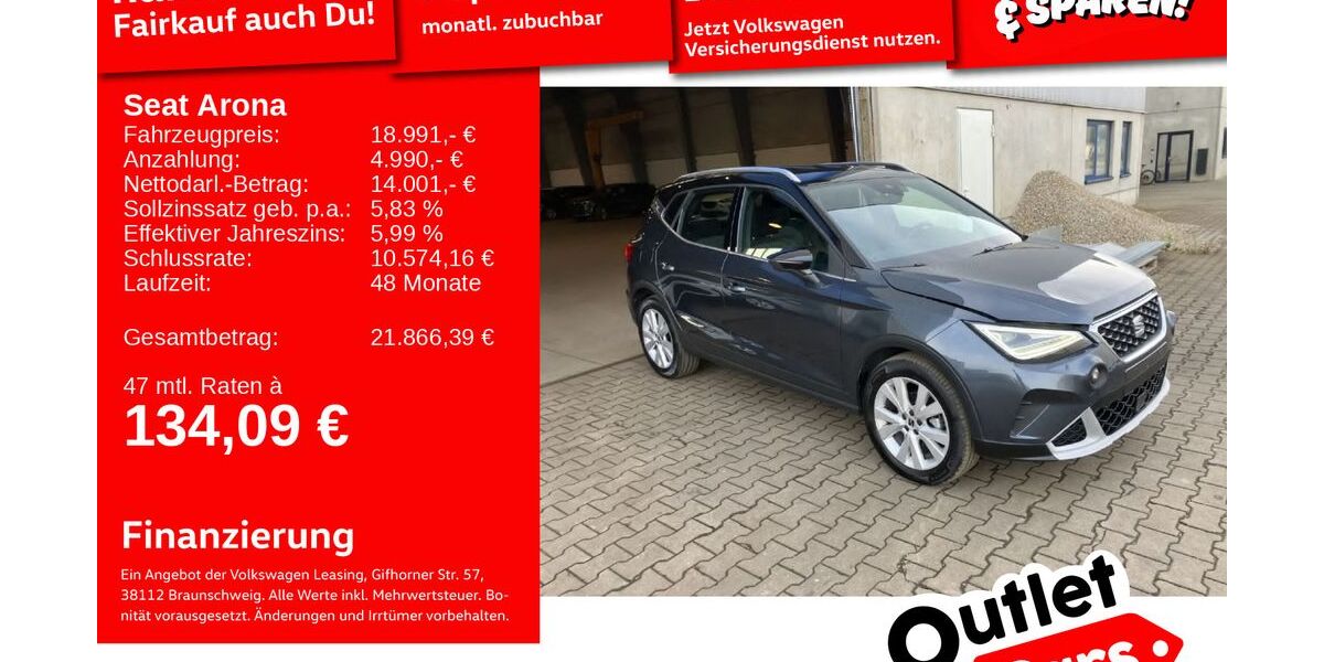 Seat Arona 19.774 km 18.477 &euro; Weinheim 69469