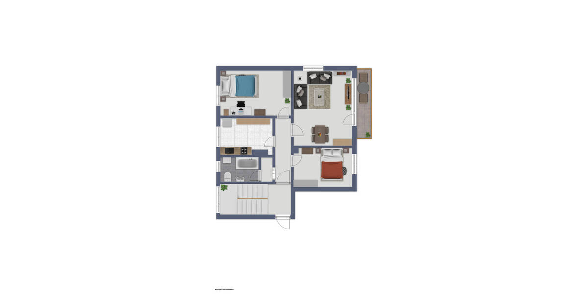 Etagenwohnung Neuendettelsau - 3 Zimmer, 72 m&sup2;, 169.000&euro; | Angebot:26751737