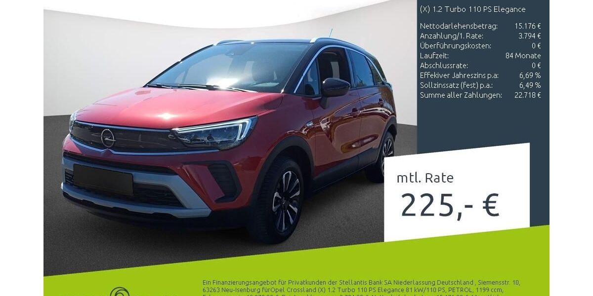 Opel Crossland (X) 14.906 km 18.970 &euro; Bocholt 46395