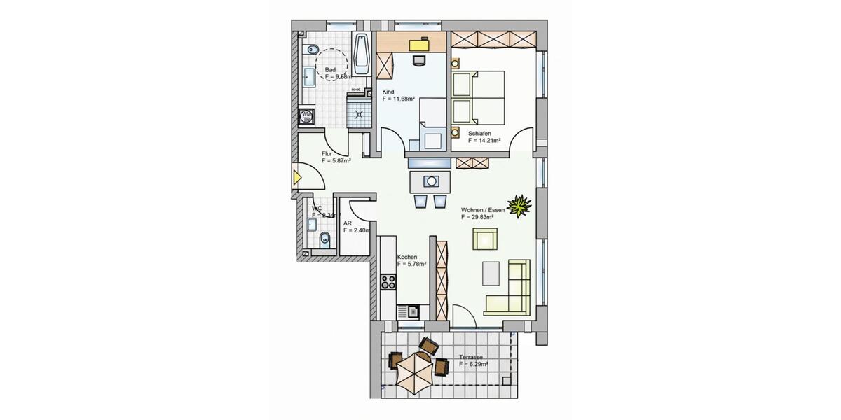 Erstbezug: Moderne 3 Zi-Whg. EG Terrasse+Garten+Garage+Stpl KFW40 3 zimmer