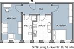 Frisch renoviert und bezugsfertig - 2 Zimmer, Küche, Bad!