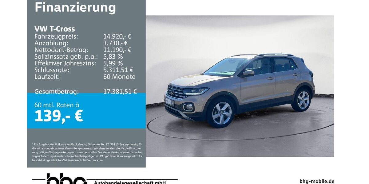 VW T-Cross 29.853 km 14.920 &euro; Freiburg 79115